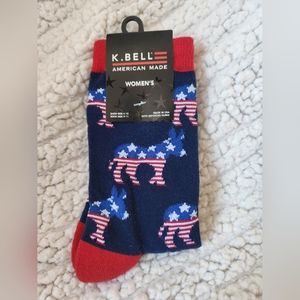 Womens Novelty Democrat Socks